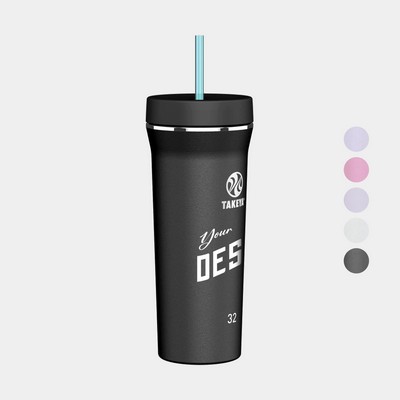 32 oz Takeya® Stainless Steel Insulated Tumbler w/ Straw