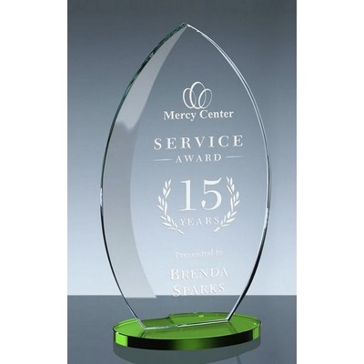 Green Eclipse Starfire Crystal Award