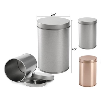 Tea Tin Canister with Airtight Double Lids