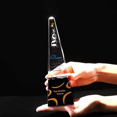 Blackcon Crystal Tower Award (7.9"x2.4"x2.4")