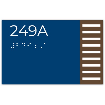 USA Made ADA Braille Directional Wall Sign Plaque Decorative