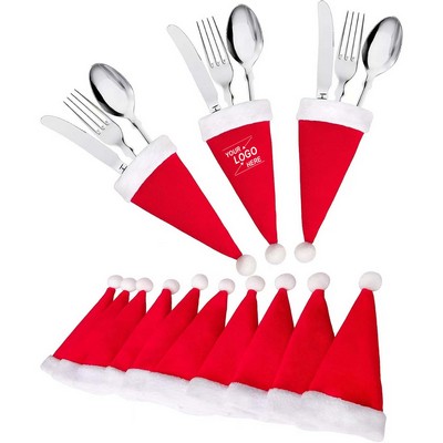 Christmas Hat Cutlery Set for Holiday Dinner(Free Shipping)
