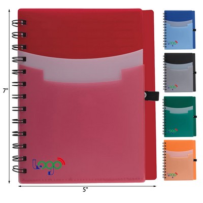 Multi-Compartment Writing Pad Notebook