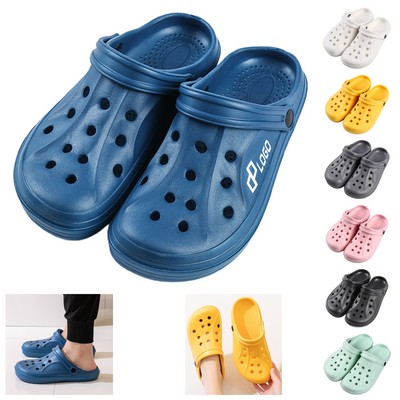 Summer Hole-Patterned Slippers