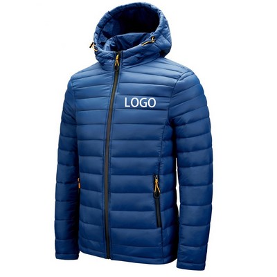 Winter Nylon Hooded Jacket