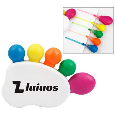 Toe shaped watercolor highlighter