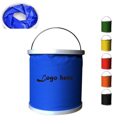 MOQ 50pcs Collapsible Bucket Portable Fishing Water Pail