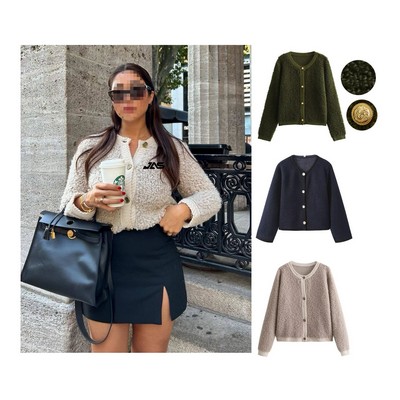 Lady Style Knitted Cardigan