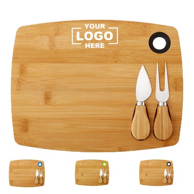 Bamboo Cheese Board Set