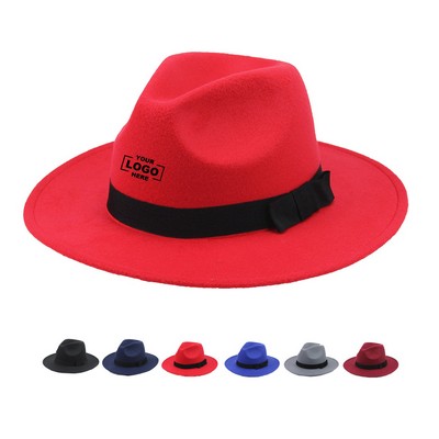 Classic Wide Brim Floppy Fedora Hat.