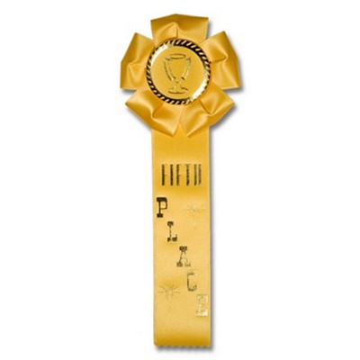11½" Fifth Place Stock Rosette w/Trophy Cup Medallion