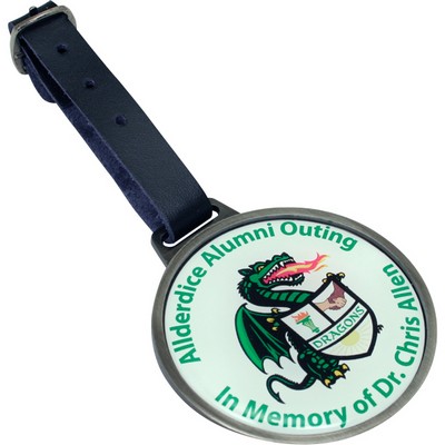 Round Metal Bag Tag
