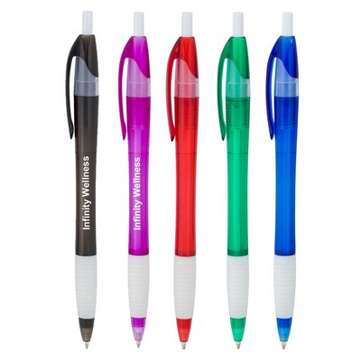Slimster Translucent Gripped Click Pen