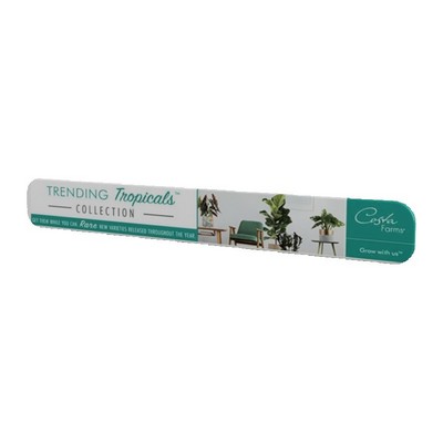 WaveLine® Straight Header w/Frame & Double Sided Graphics (113"x14")