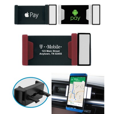 Union Printed - Car Air Vent Mount Phone Holder with 1-Color Logo