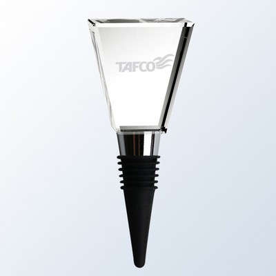 Trapezoid Crystal Wine Stopper