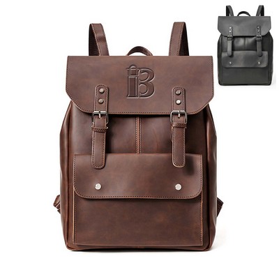 PU Leather Crossbody Backpack Shoulder Bag
