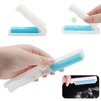 MOQ 100pcs Reusable Lint Roller Folding Sticky Dust Cleaner