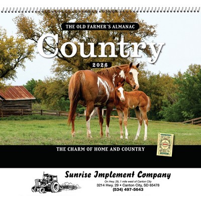 The Old Farmer's Almanac® Country: 2026 Spiral Bound