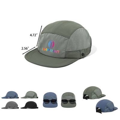Quick-Dry Baseball Cap with Sunglasses Holder
