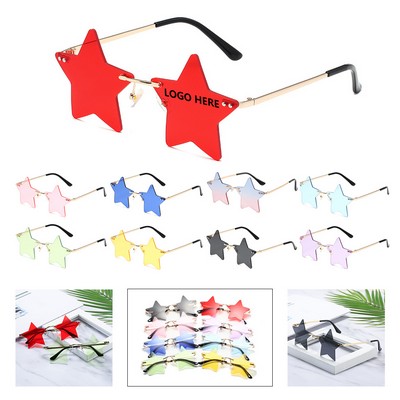 Festive Pentagram Statement Sunglasses