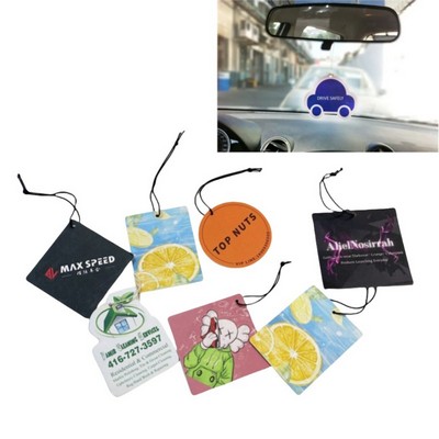 3" Custom Shape Perfume Car Air Freshener MOQ100PCS