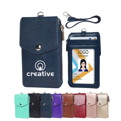 Badge Card Holder W/ Lanyard