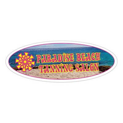 HD Resolution Sticker | Custom | Die Cut Shape | Clear Poly | Perm Adh Face | 176 - 210 Sq In