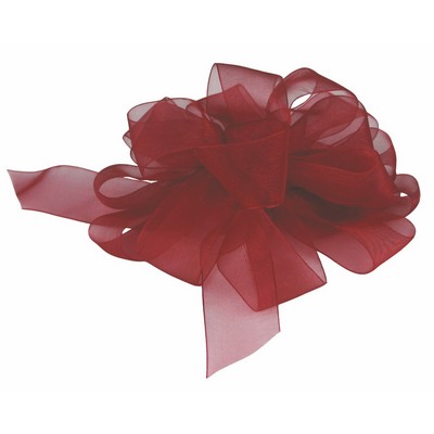 Large Burgundy Simply Sheer Asiana Ribbon