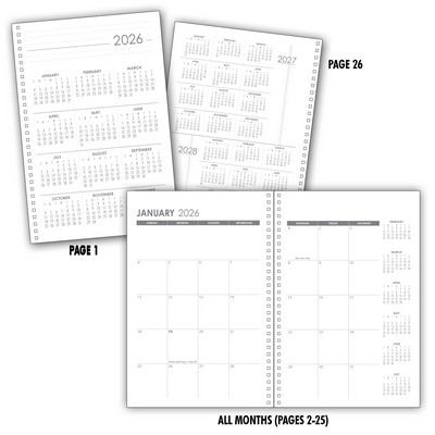 Planner Insert Set 1: 12 Months/13 Sheets, Medium