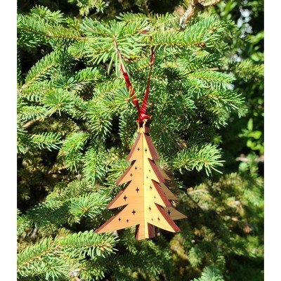 3.5" Customizable 3D Tree Ornaments