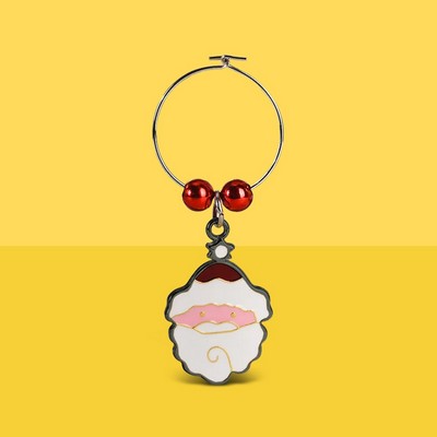 Soft Enamel Wine Charm 0.75"