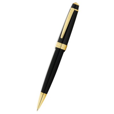 Cross® Bailey Light™ Polished Black Resin And Gold Accents Ballpoint Pen