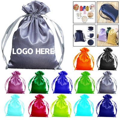 Elegant Satin Drawstring Gift Bag