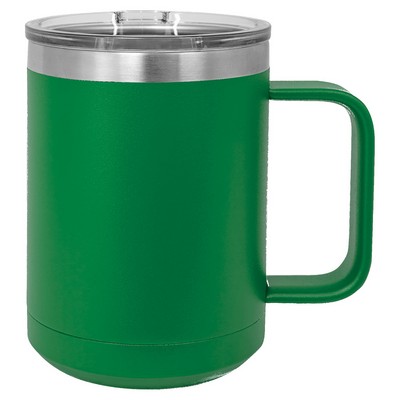 Polar Camel 15 oz. Green Vacuum Insulated Mug w/Slider Lid