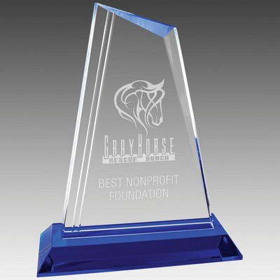 7.75" Crystal Peak with Blue Base