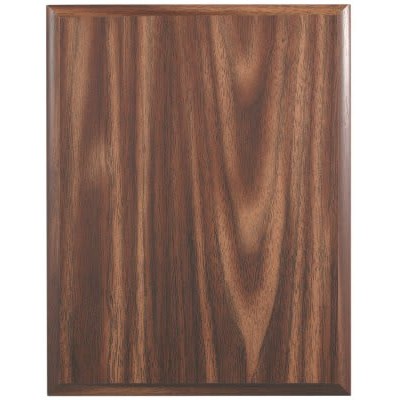 5" x 7" Walnut Finish Plaque with Cove Edge