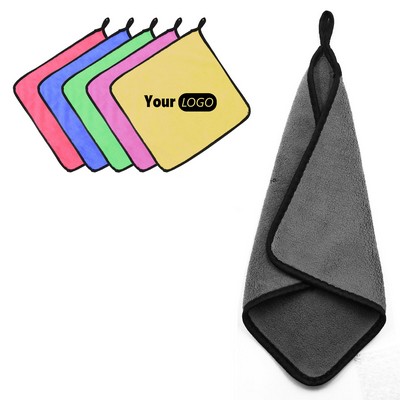 Two-Tone Coral Fleece Car Wash Towel