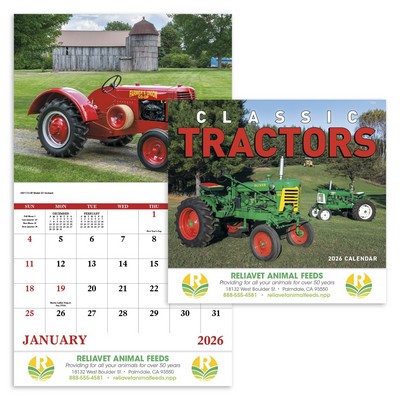13 Month Classic Tractor - Stapled