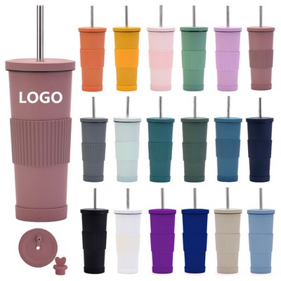 27oz Insulated Coffee Mug Tumbler with Lid and Straw(Free Shipping)