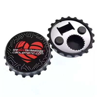 Bottle Cap Magnetic Bottle Opener
