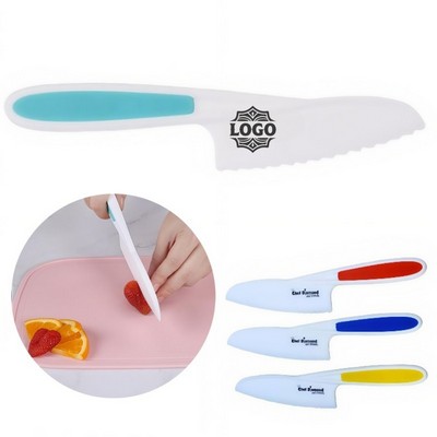 Durable Child-Safe Serrated Plastic Knife MOQ100PCS