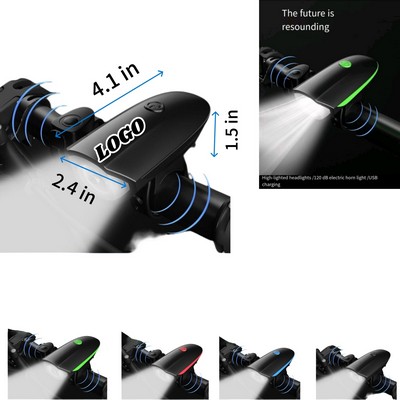 Bicycle Light With Integrated Safety Horn