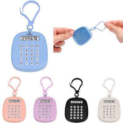 Small Electronic Calculator Keychain with Mazes