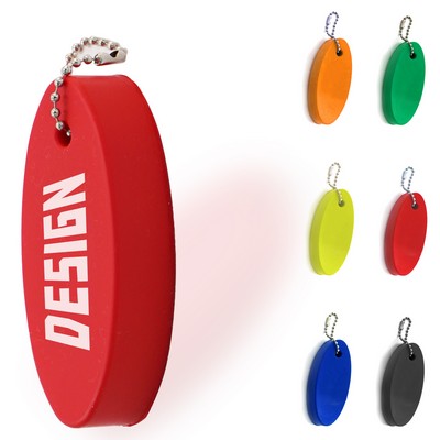Oval Shaped Foam Floating Keychain