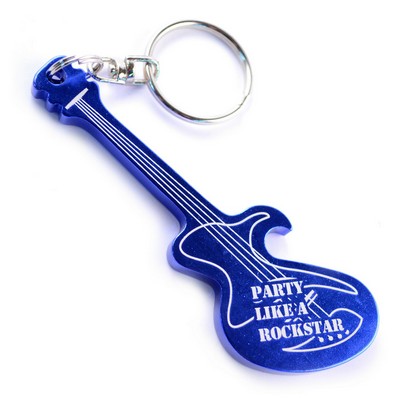 Electric Guitar Key Chain w/Bottle Opener