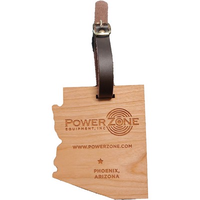 3" x 4" - Arizona Hardwood Luggage Tags