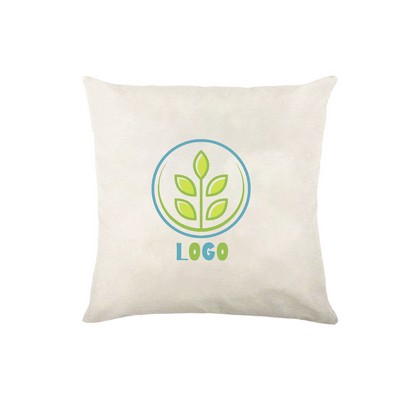 Full Color Custom Linen Throw Pillow