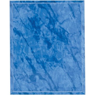 9" x 12" Bright Blue Marble Finish Plaque