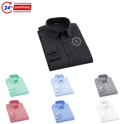 Casual Oxford Long-sleeved Shirt